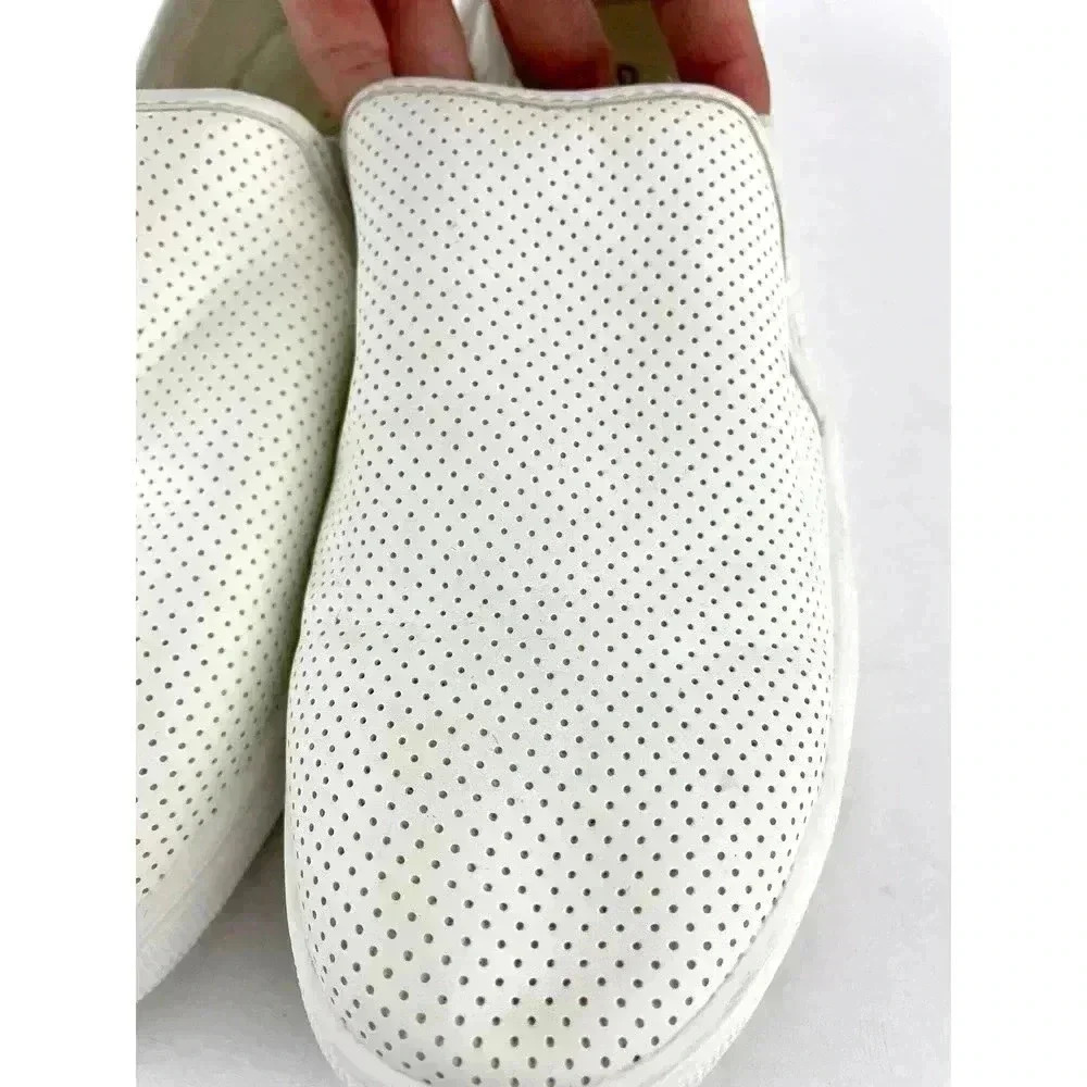 White Perforated Slip On Casual Shoes Sz 10 B Magellan Outdoors Women's - Picture 5 of 9